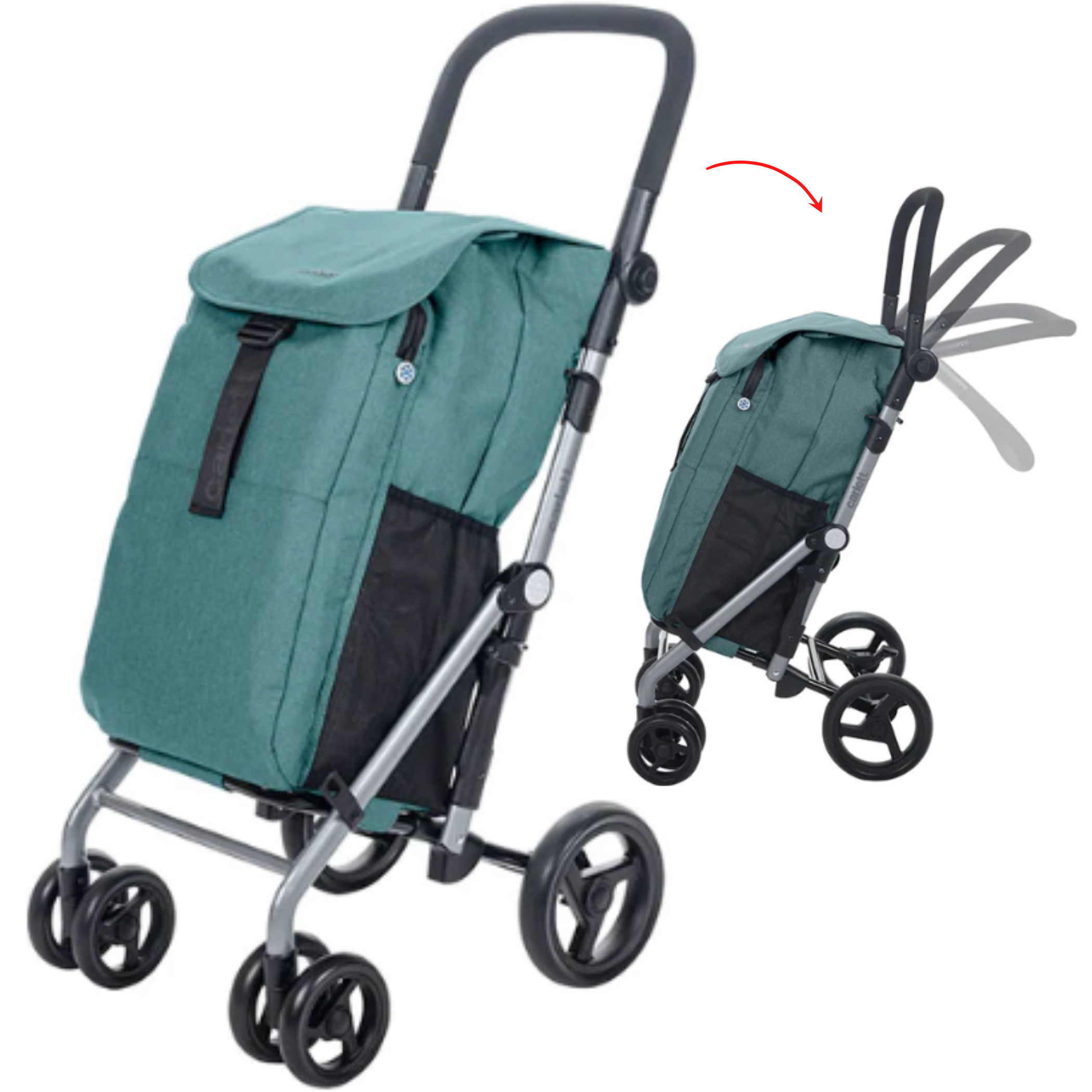 CARRO-COMPRA CARLETT CLASSIC DUO PINE VERDE